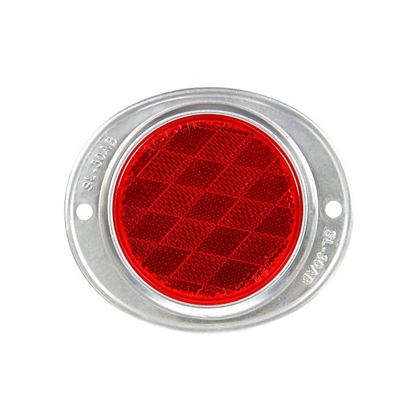 Truck-Lite - Reflector, Red, Round, Screws Mount - TRL41
