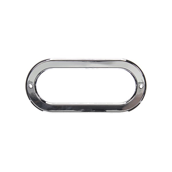 Truck-Lite - Open Back, Chrome Plastic, Grommet Cover for 60 Series and 2 x 6 in. Lights, Oval - TRL60703