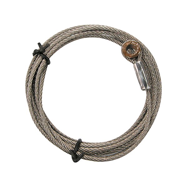 Whiting - Câble en acier inoxydable de 110 po de long avec bague de montage noir - trou 5/16 po - WHI1.115