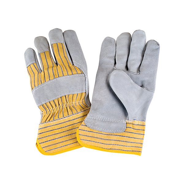Zenith Safety Products - Fitters Gloves, Large, Split Cowhide Palm, Cotton Inner Lining Pair - SCNSAP224