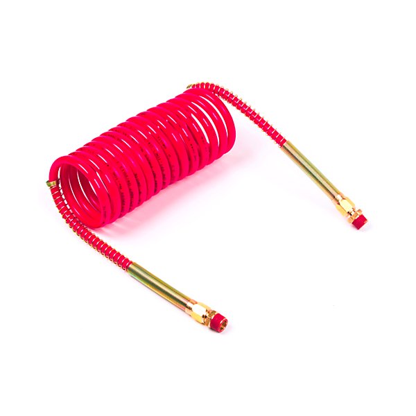 Grote - Air Coiled Hose, Red, Le: 12 ft - GRO81-0012-R
