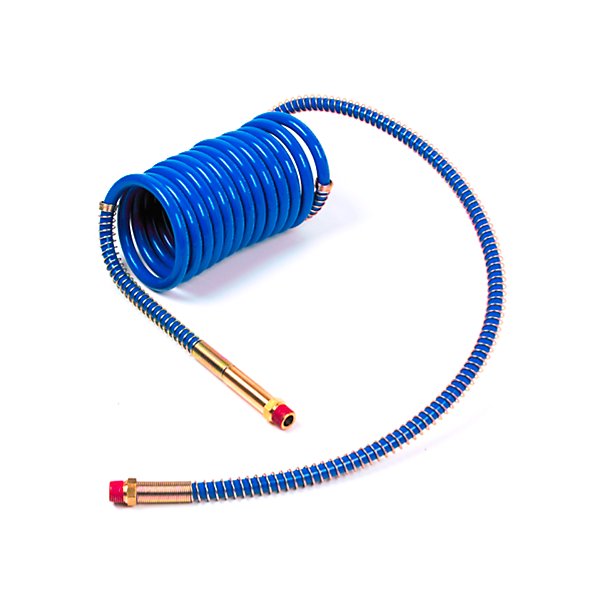 Grote - Air Coiled Hose, Blue, Le: 15 ft - GRO81-0015-40BC