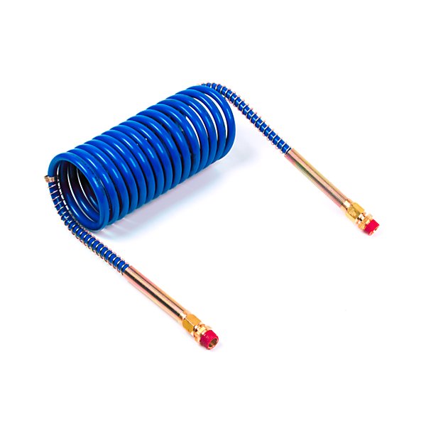 Grote - Air Coiled Hose, Blue, Le: 20 ft - GRO81-0020-B