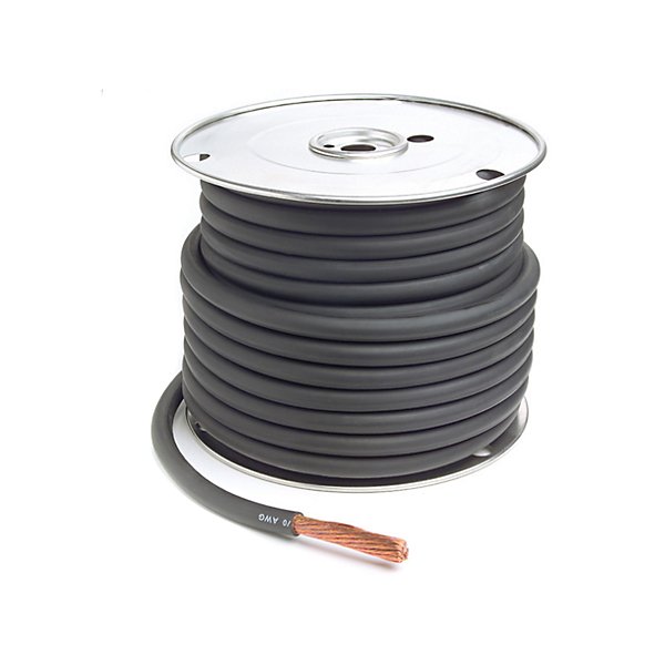 Grote - Battery Cable, Black, 4/0 Ga, 100Ft Spool - GRO82-5753
