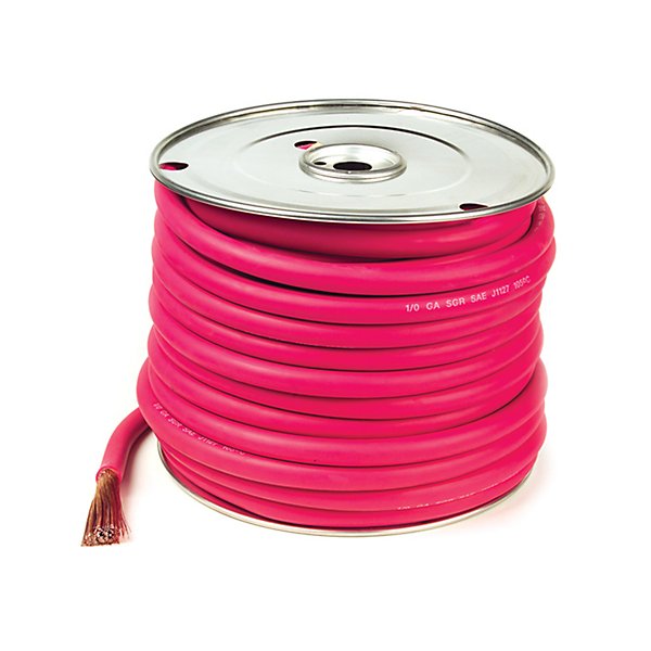 Grote - Battery Cable, Red, 4 Ga, 100Ft Spool - GRO82-6712