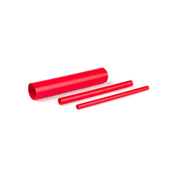 Grote - Tube thermorétractable, 3:1, courroie double, rouge, 3/4 po x 6 po, paquet de 6 - GRO84-6103