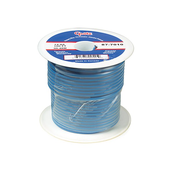Grote - Primary Wire, 14 Gauge, Blue, 100 Ft Spool - GRO87-7010