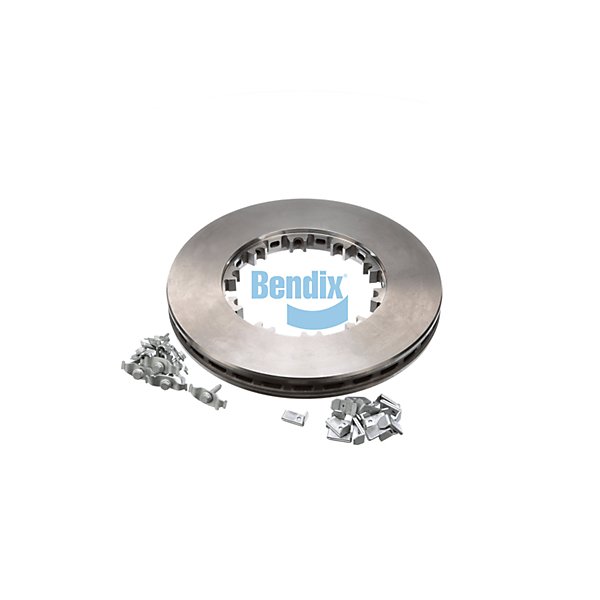 Bendix - Brake Rotor, Dia: 16-15/16 in, Thi: 1-49/64 in, Flat-Spline - BEN802569