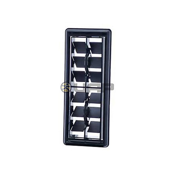 Air Source - Louver, Rectangle, Le: 9-59/64 in, He: 3-15/16 in - MEI1708