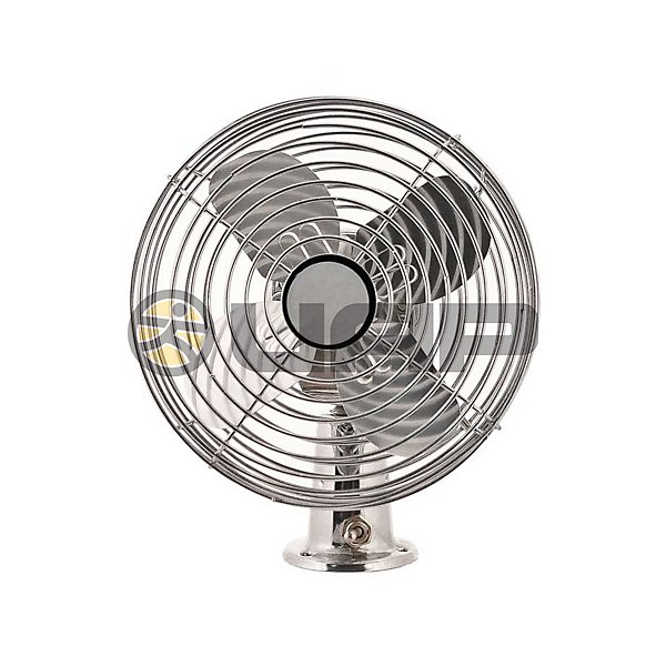 Air Source - Dash Fan, Dia:7-7/16 in, V: 12, Chrome - MEI3862