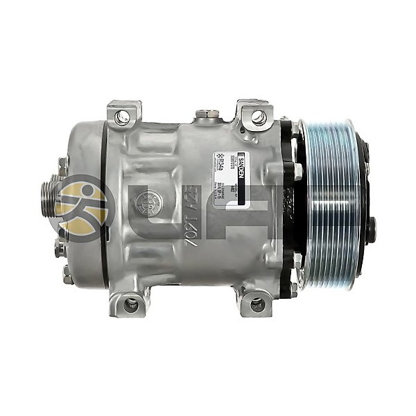 Sanden - AC Compressor, Sanden, 8 Groove, Direct Mount, Head: MDA, V: 12 - MEI5331