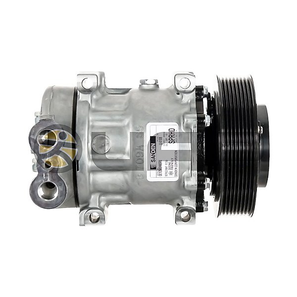Sanden - AC Compressor, Sanden, 8 Groove, Direct Mount, Head: 4802, V: 12 - MEI5398