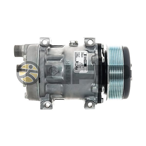 Sanden - AC Compressor, Sanden, 8 Groove, Direct Mount, Head: KF, V: 12 - MEI54046
