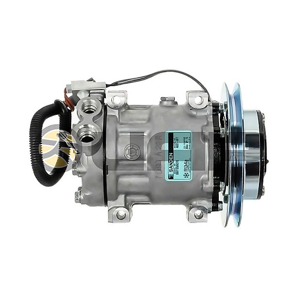 Sanden - AC Compressor, Sanden, 1 A-Groove, Direct Mount, Head: WH, V: 12 - MEI5772