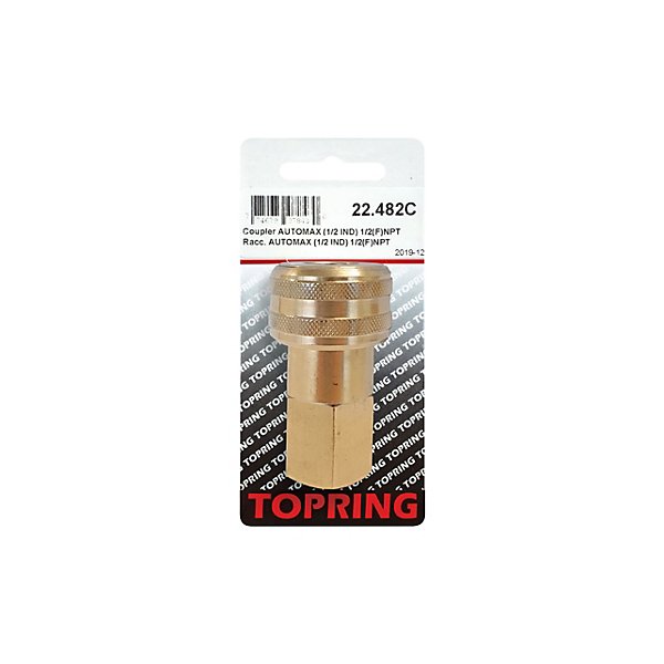 Topring - COUPLER AUTOMAX (1/2 INDUSTRIAL) 1/2 (F) NPT (AUTOMATIC) - TOP22.482C