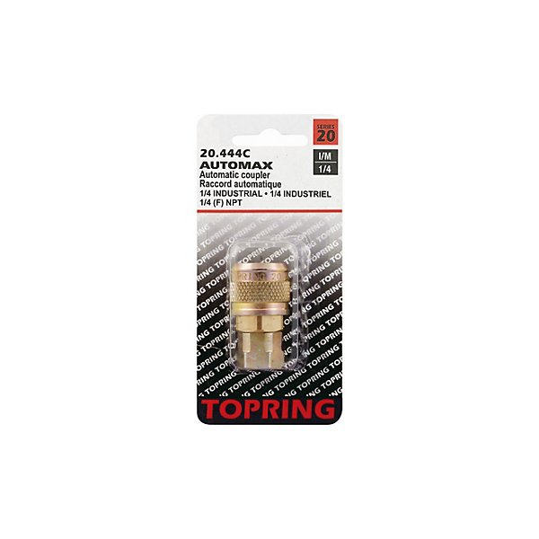 Topring - COUPLER AUTOMAX (1/4 INDUSTRIAL) 1/4 (F) NPT (AUTOMATIC) - TOP20.444C