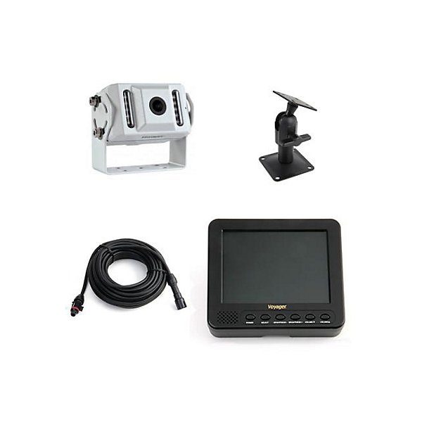 Velvac - Back-Up Camera Kit, Adjustable Rear View Camera, 5.6" Color LCD Monitor, 34' LCD Cable - VEL709921
