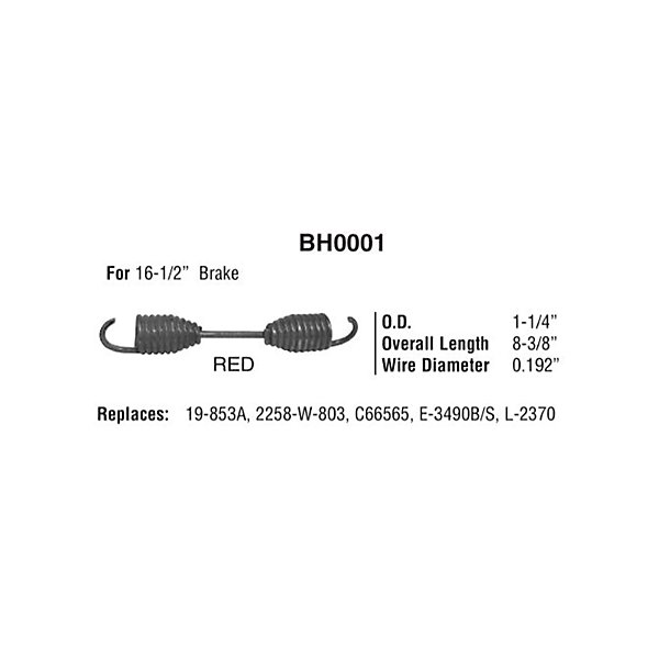 HD Plus - RETURN SPRING - BHKBH0001