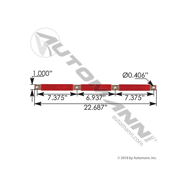 Automann - Battery Bar Positive Red - MZJ178.2024RD
