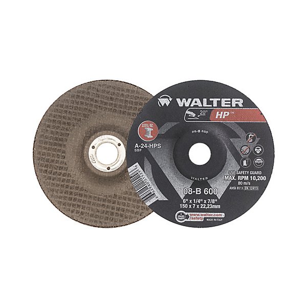 Walter Surface Technologies - 6X1/4 Hp Gr Wheels - WST08B600