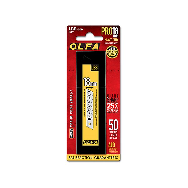 Olfa - 18 MM SNAP-OFF BLADES 50PK - OLF9069