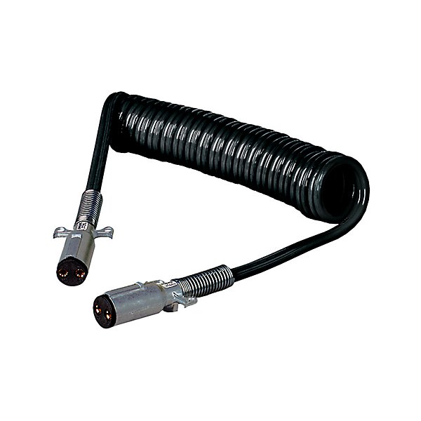 Phillips - Cable Assembly - Liftgate, Dual Pole, Coiled, 15 Ft., 2/4 ga., with Zinc Die-Cast Plugs - PHI23-2626