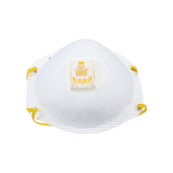 3M - Particulate Respirator, N95, with Valve - MMM8511