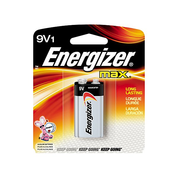 Energizer - Alkaline Battery 9V - Single - ENR522BP