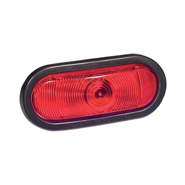 Truck-Lite - Stop/Tail/Turn Light, Red, Oval, Gel-Mount - TRL60202R