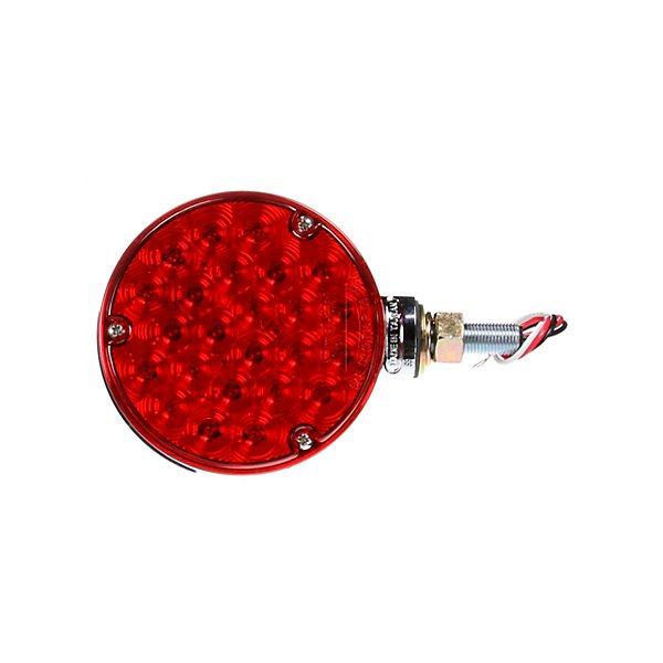 Truck-Lite - Pedestal Light, Red, Round, Bolt Mount - TRL2750