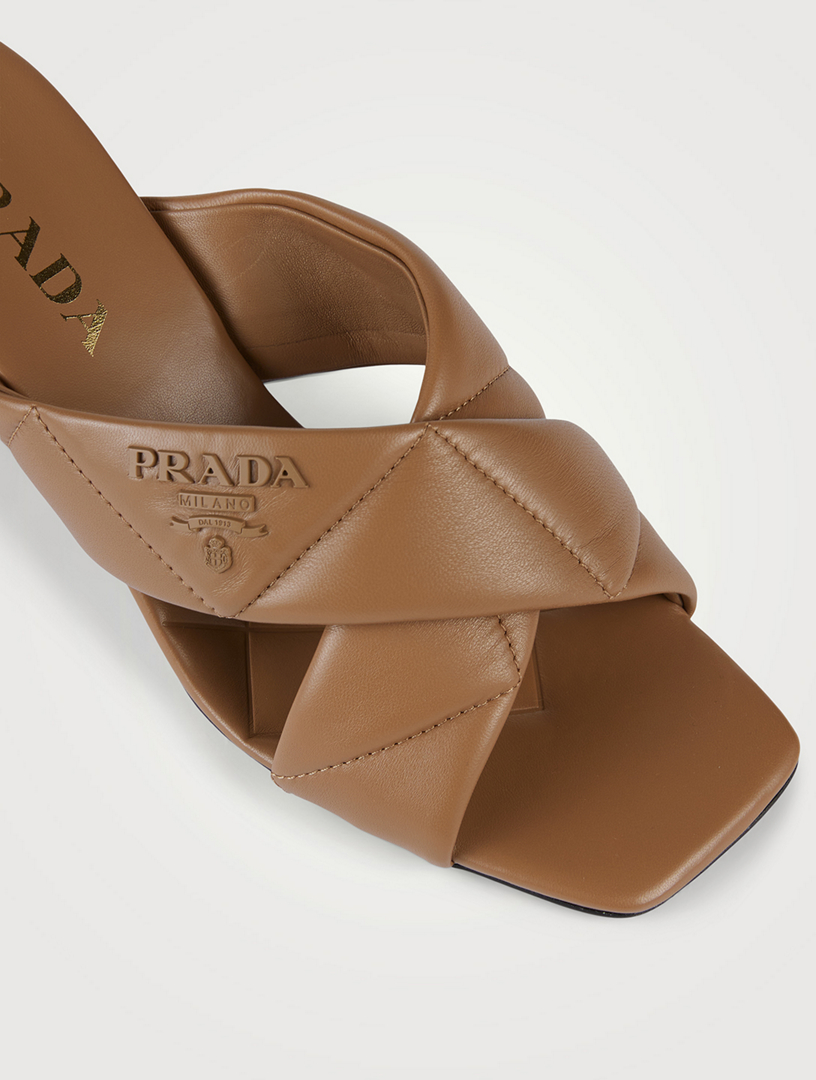 PRADA Quilted Leather Mules | Holt Renfrew Canada