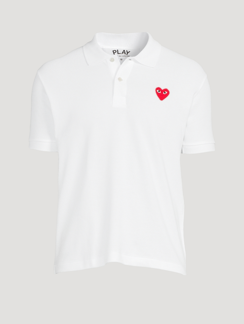 comme des garcons men's polo shirt