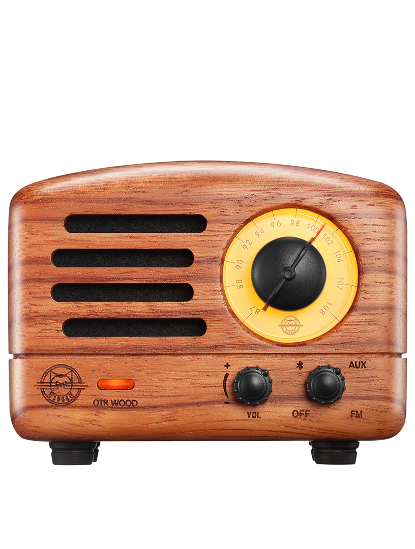 MUZEN OTR Wood Portable FM Radio & Bluetooth Speaker Home Brown