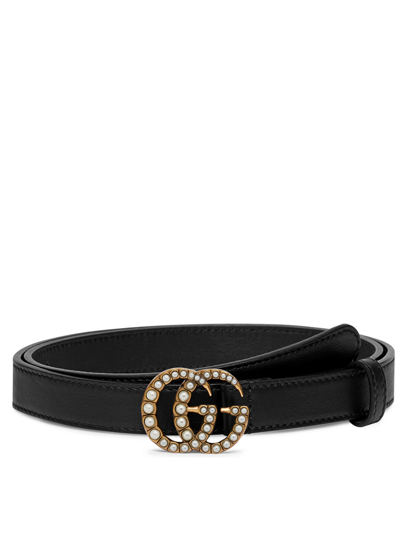 gucci women's belt with pearls