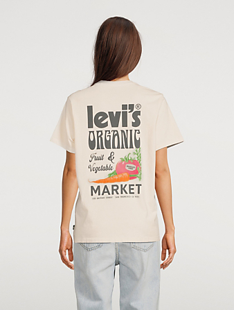 LEVI'S Fresh Jet Graphic T-Shirt Women's Beige