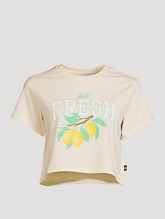 LEVI'S Fresh Jordie Cropped T-Shirt Women's Beige