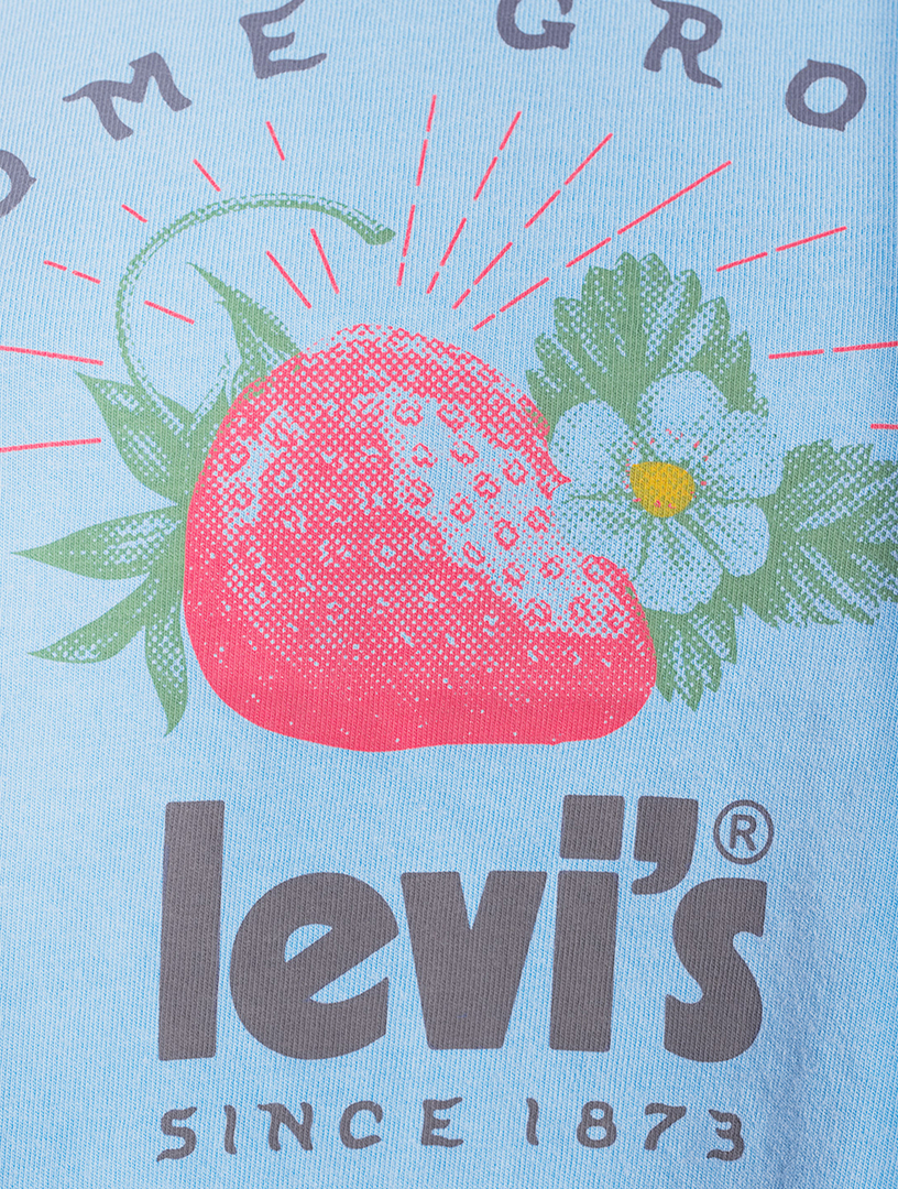LEVI'S Fresh Jordie Cropped T-Shirt Women's Blue