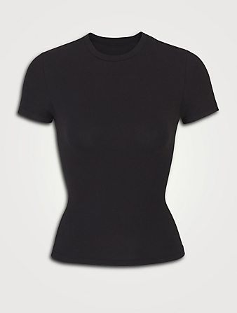 SKIMS Tee-shirt Jersey Femmes Noir