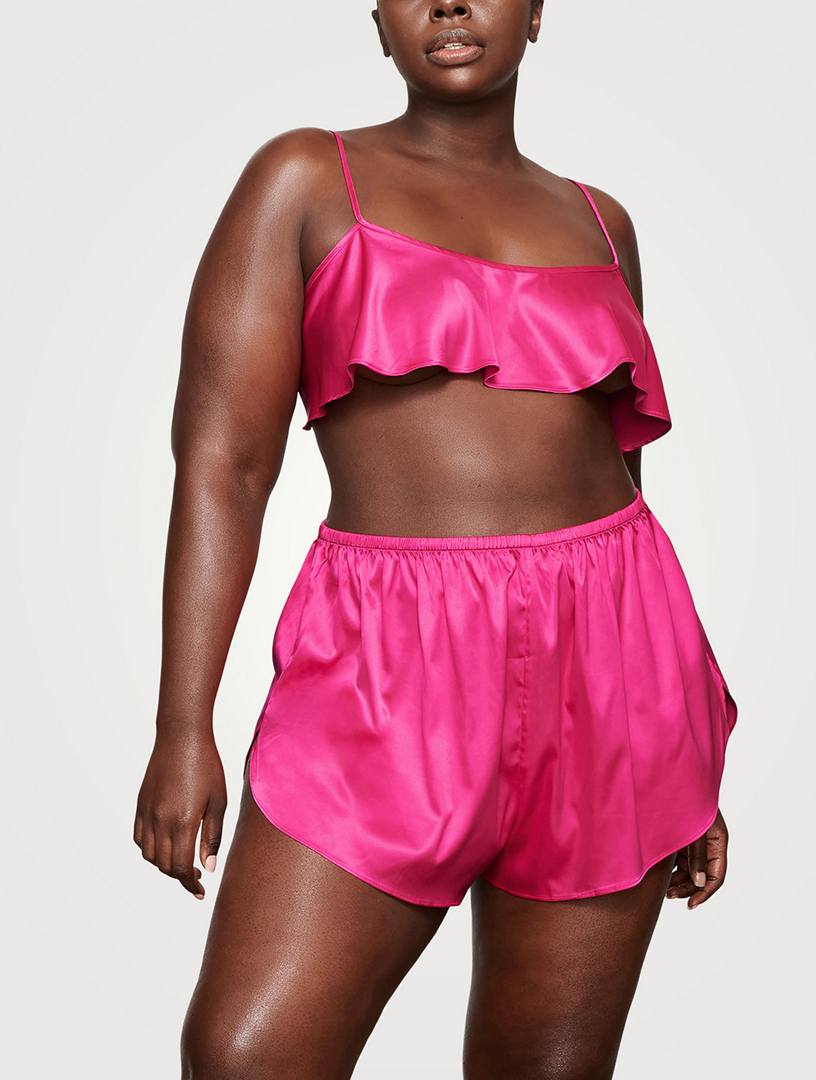 SKIMS Woven Shine Shorts Women's Pink