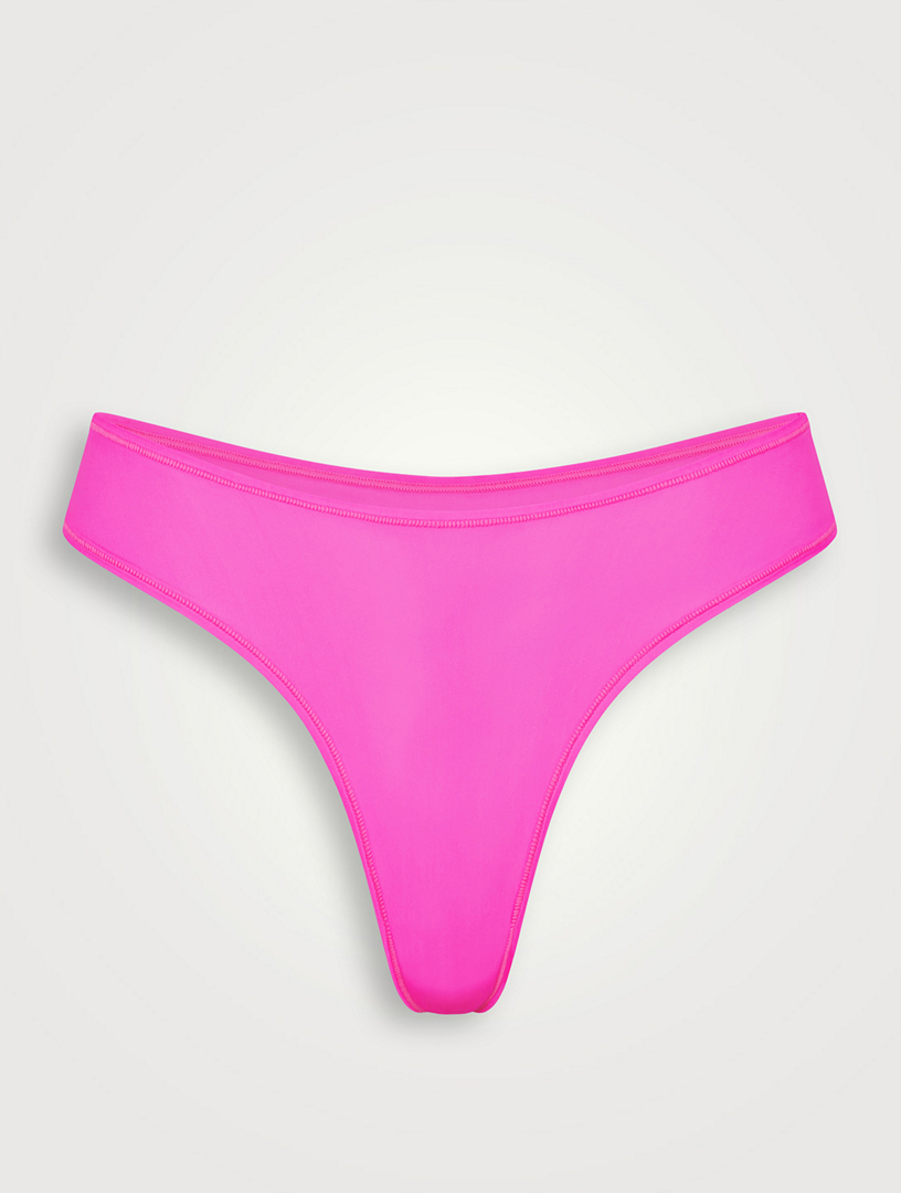 SKIMS Jelly Sheer Dipped Thong Women's Pink
