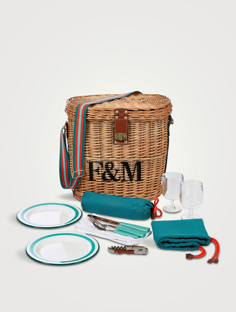 FORTNUM & MASON Fortnum’s Shoulder Picnic Hamper for Two | Holt Renfrew