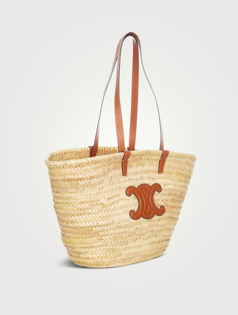 CELINE PreLoved Basket Straw Tote Bag Holt Renfrew Canada