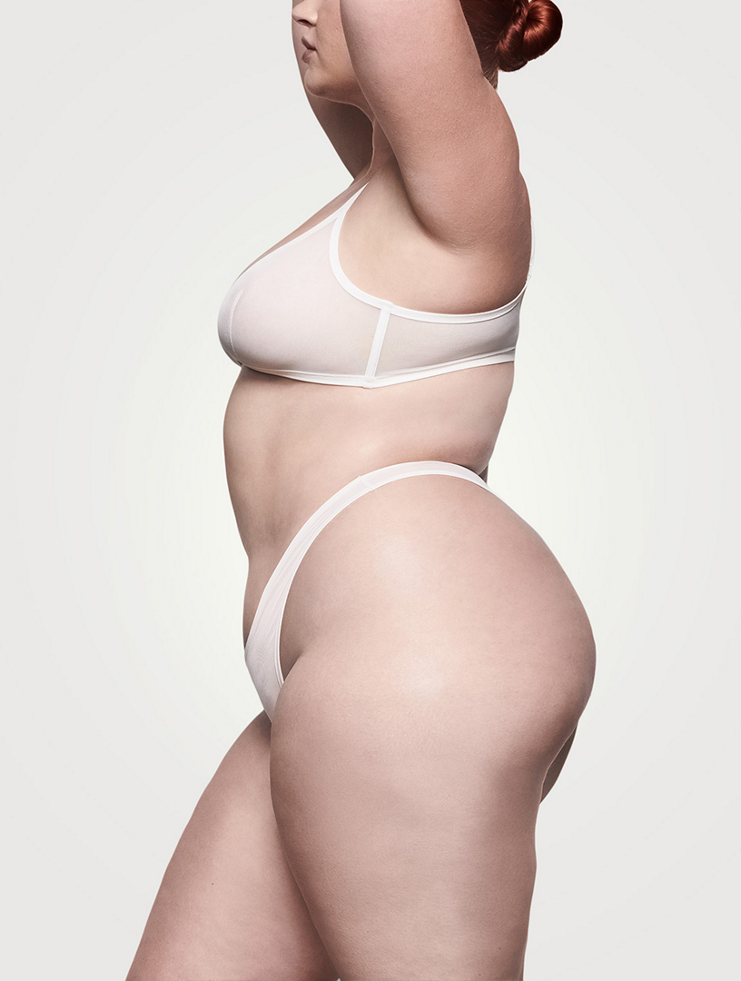 SKIMS Soutien-gorge léger triangle en maille ultra-fine Femmes Blanc