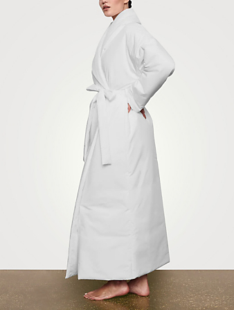 SKIMS Cotton Duvet Robe Women's White