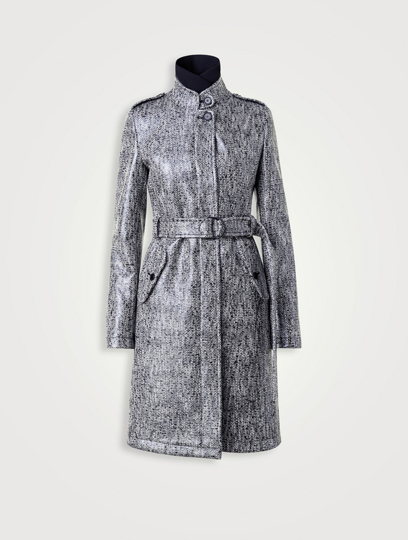 Tweed sales wrap coat