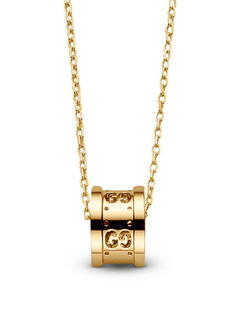 GUCCI Icon 18K Gold Twirl Necklace 