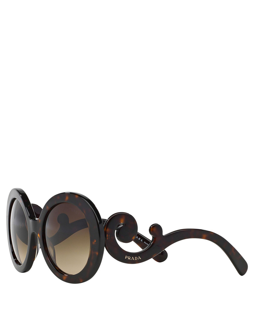 prada baroque round sunglasses