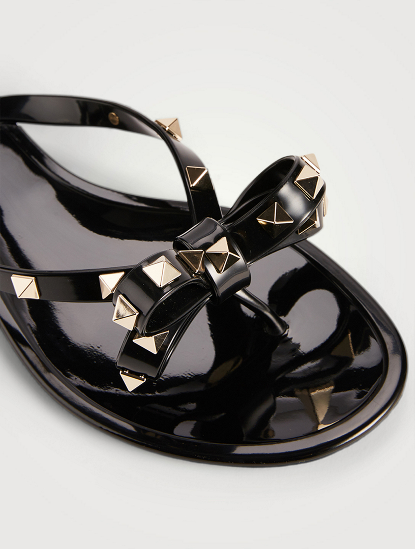 valentino jelly sandals black