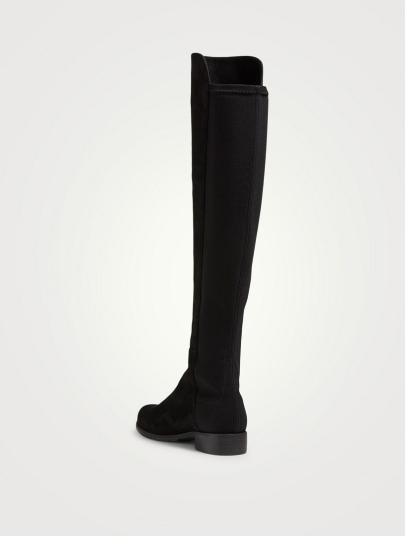 stuart weitzman 5050 boot black suede