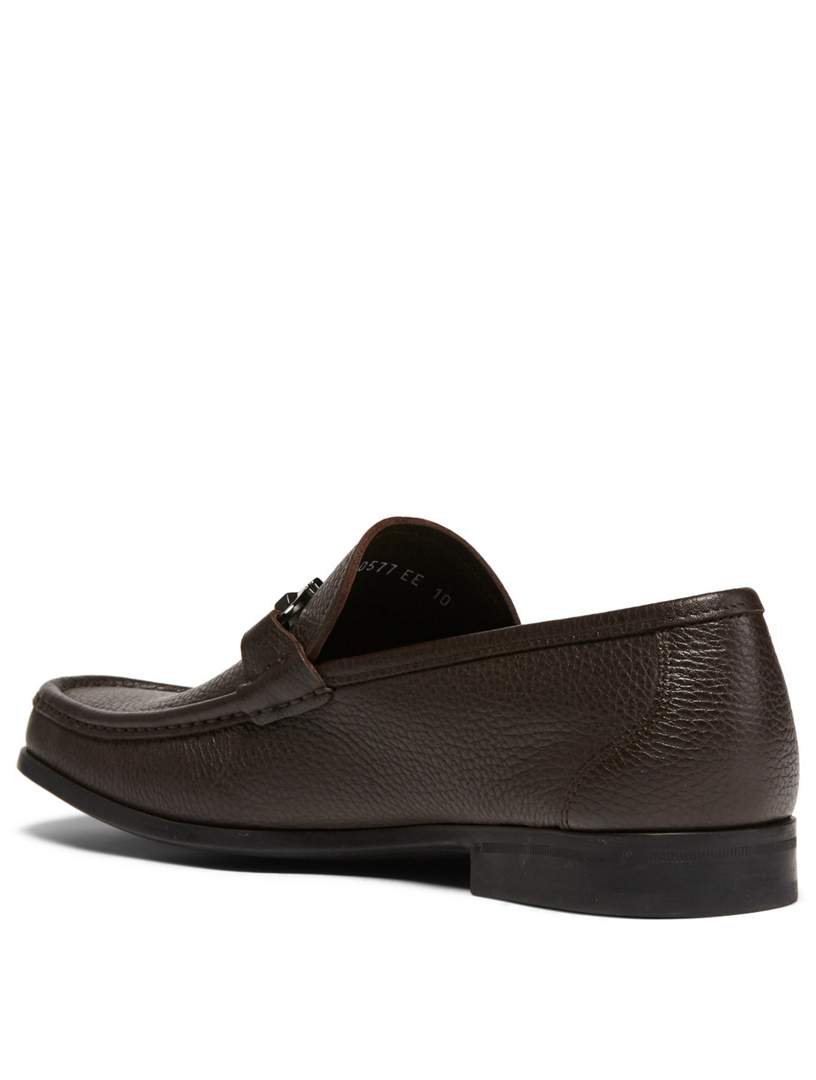 benford gancini bit leather loafers